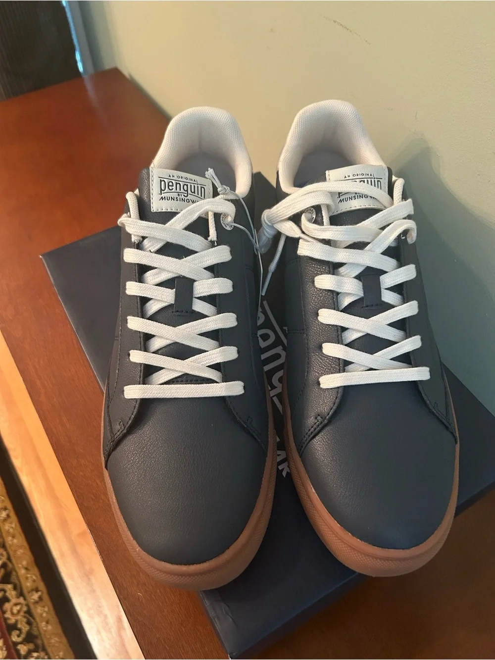 NWT Original Penguin Garret Sneaker - Navy Leather
